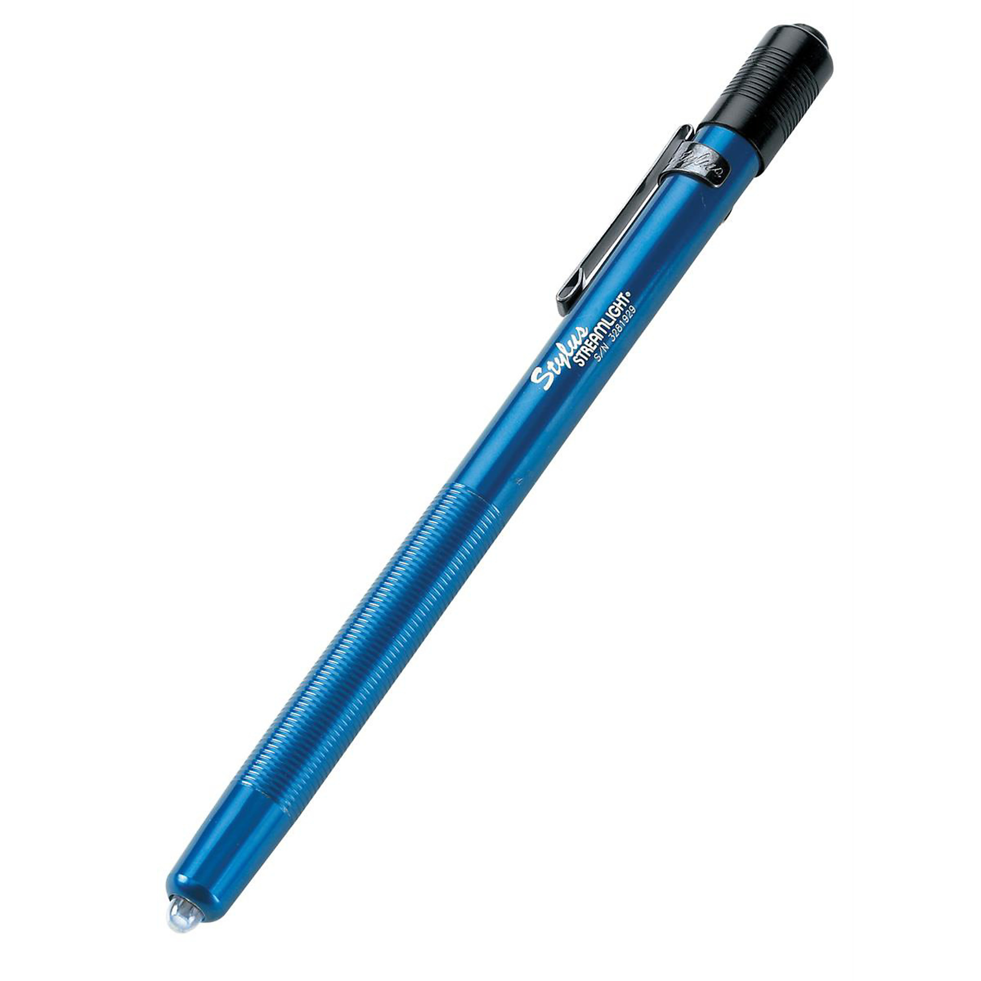 Streamlight Stylus LED Penlight — 6.21in., White LED, 24m Beam Distance, IPX4 Water-Resistant, Blue, Model# STL65050
